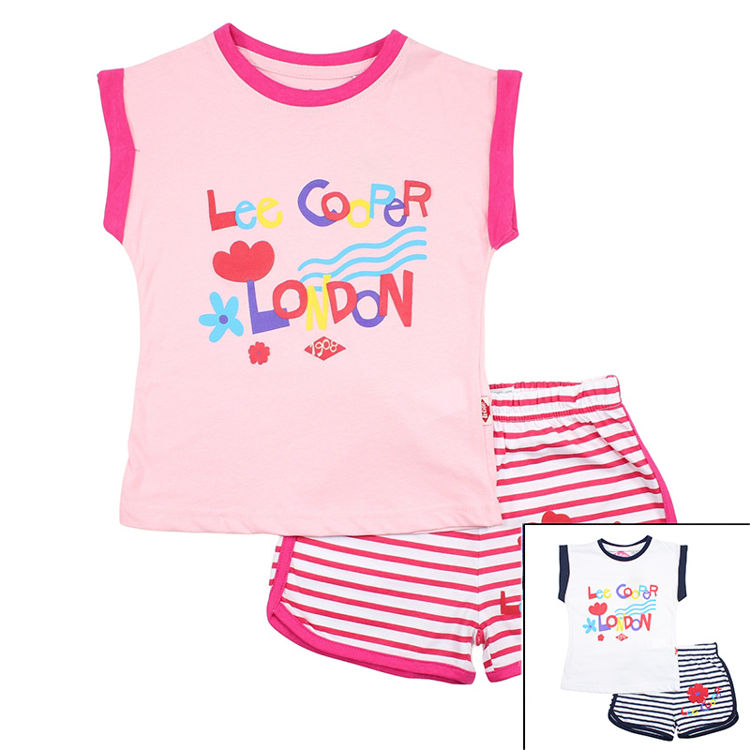 Picture of LC11766 LEE COOPER GIRLS 100% COTTON TWO PIECE SET